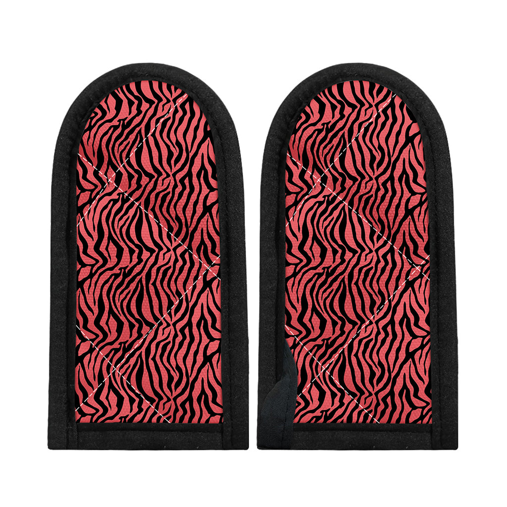 Pink And Black Tiger Stripe Print Skillet Handle Cover