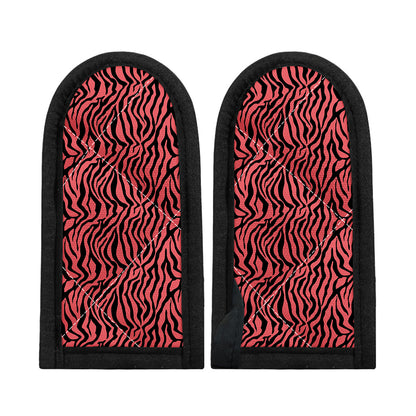 Pink And Black Tiger Stripe Print Skillet Handle Cover
