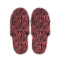 Pink And Black Tiger Stripe Print Slippers