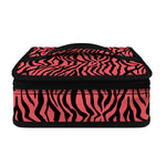 Pink And Black Tiger Stripe Print Small Lunch Bag