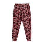 Pink And Black Tiger Stripe Print Sweatpants