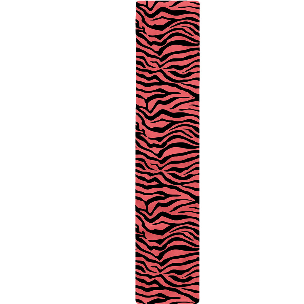 Pink And Black Tiger Stripe Print Table Runner
