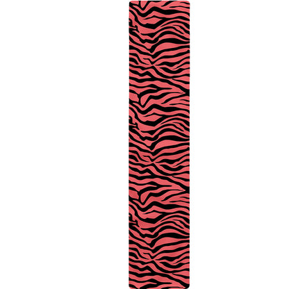 Pink And Black Tiger Stripe Print Table Runner