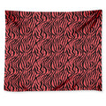 Pink And Black Tiger Stripe Print Tapestry