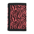 Pink And Black Tiger Stripe Print Trifold Wallet