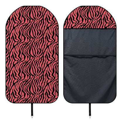Pink And Black Tiger Stripe Print Waterproof Car Seat Cover