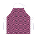 Pink And Black Zigzag Pattern Print Adjustable Apron