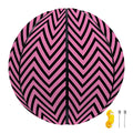 Pink And Black Zigzag Pattern Print Basketball