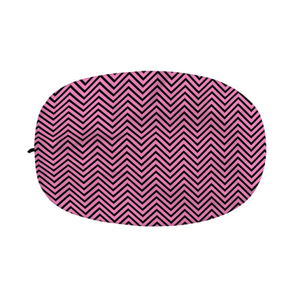 Pink And Black Zigzag Pattern Print Car Side Mirror Covers