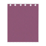 Pink And Black Zigzag Pattern Print Curtain