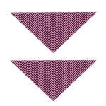 Pink And Black Zigzag Pattern Print Dog Bandana