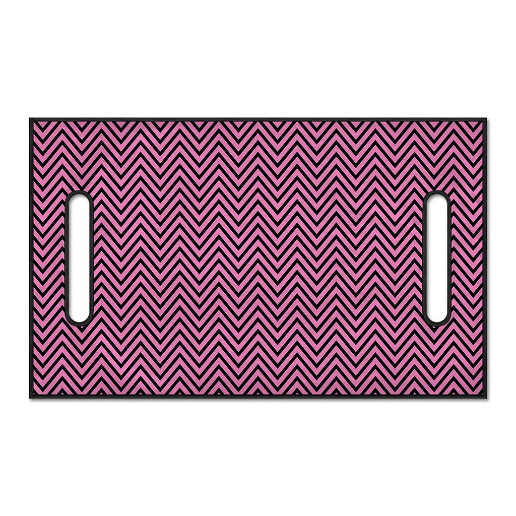 Pink And Black Zigzag Pattern Print Golf Cart Seat Cover