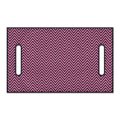 Pink And Black Zigzag Pattern Print Golf Cart Seat Cover
