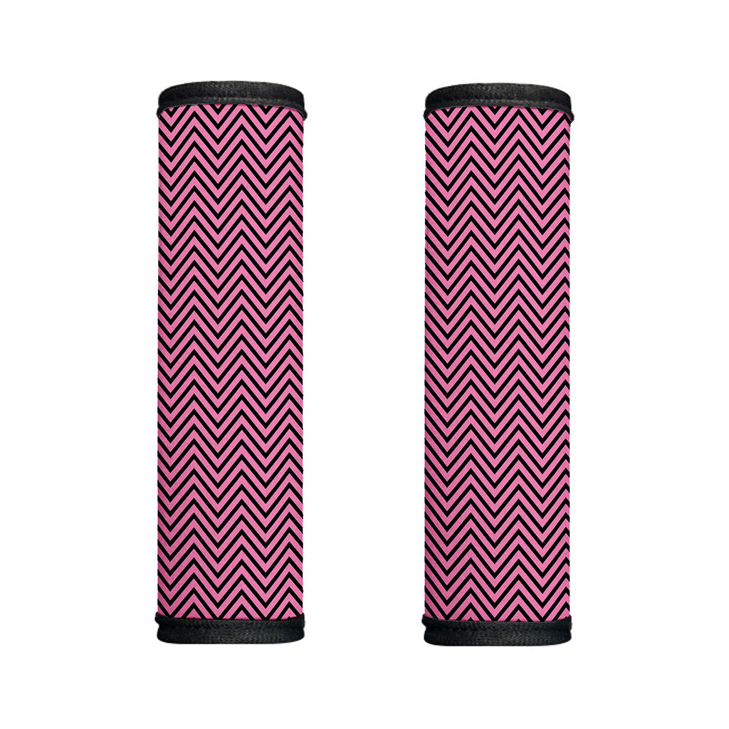 Pink And Black Zigzag Pattern Print Handle Covers