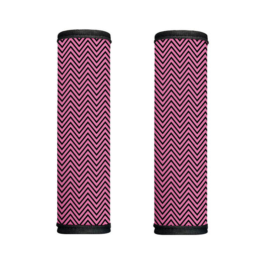 Pink And Black Zigzag Pattern Print Handle Covers