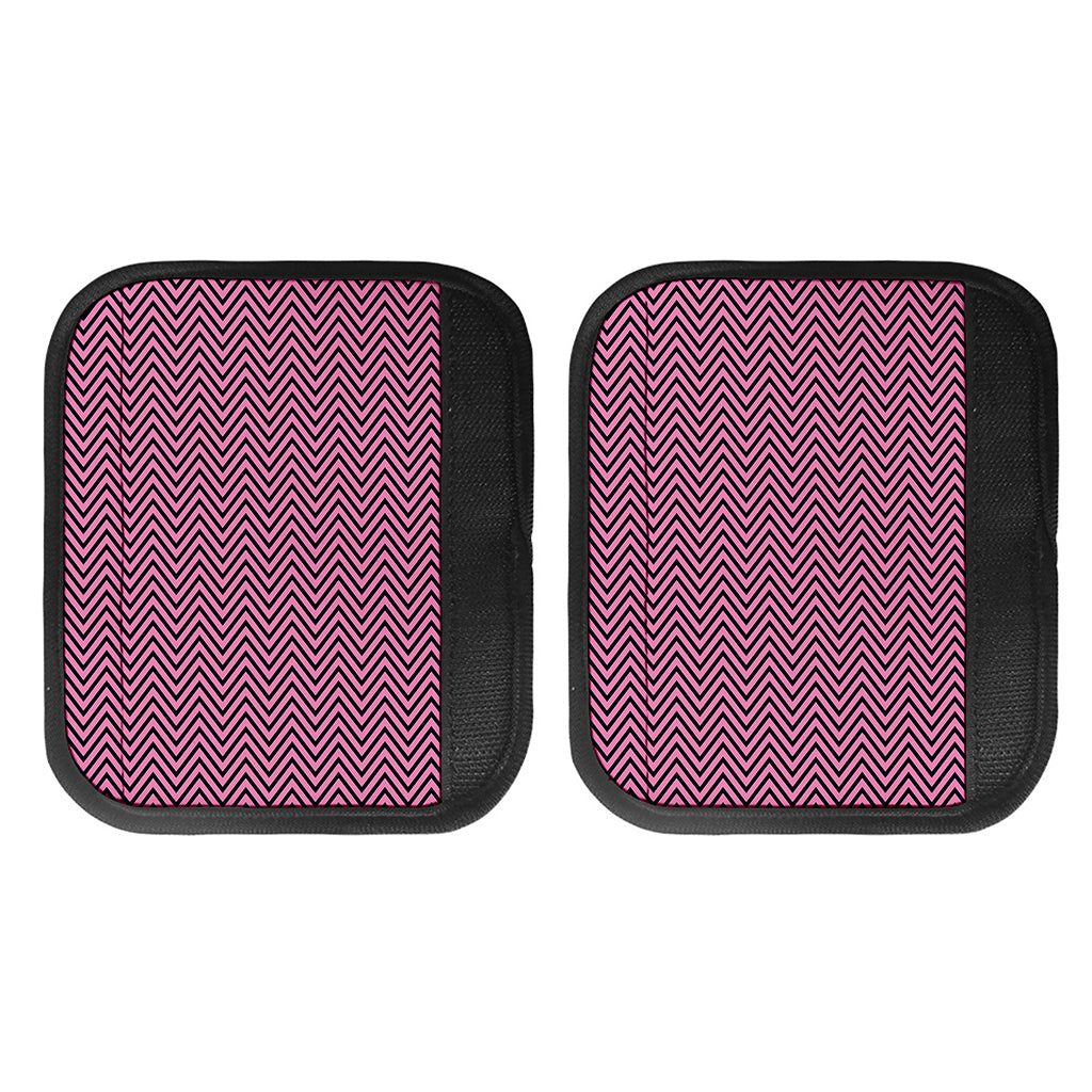 Pink And Black Zigzag Pattern Print Handle Covers