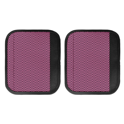 Pink And Black Zigzag Pattern Print Handle Covers