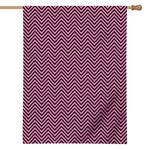 Pink And Black Zigzag Pattern Print House Flag