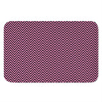 Pink And Black Zigzag Pattern Print Indoor Door Mat