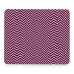Pink And Black Zigzag Pattern Print Mouse Pad