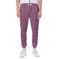 Pink And Black Zigzag Pattern Print Joggers