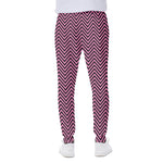 Pink And Black Zigzag Pattern Print Scuba Joggers
