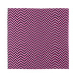 Pink And Black Zigzag Pattern Print Silk Bandana
