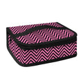Pink And Black Zigzag Pattern Print Small Lunch Bag
