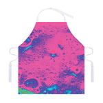 Pink And Blue Acid Melt Print Adjustable Apron