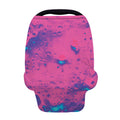 Pink And Blue Acid Melt Print Baby Seat Cover