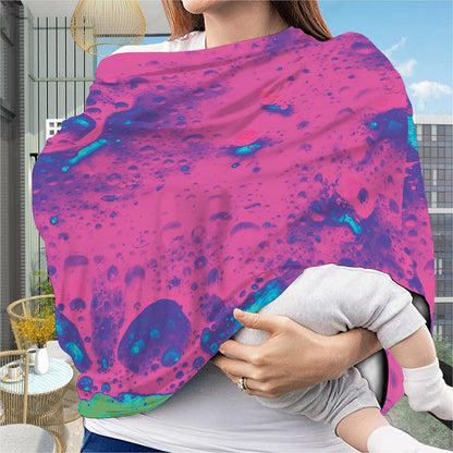 Pink And Blue Acid Melt Print Baby Seat Cover