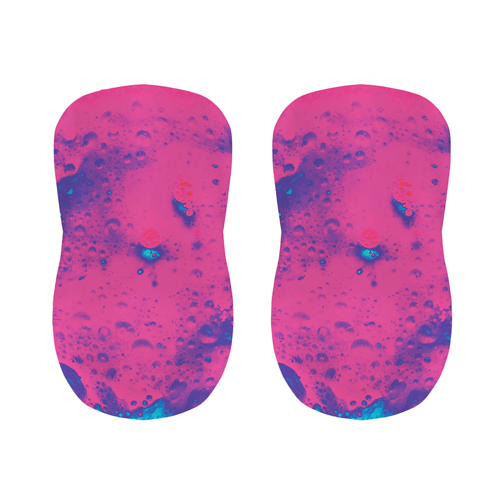 Pink And Blue Acid Melt Print Bar Stool Covers