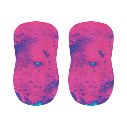 Pink And Blue Acid Melt Print Bar Stool Covers