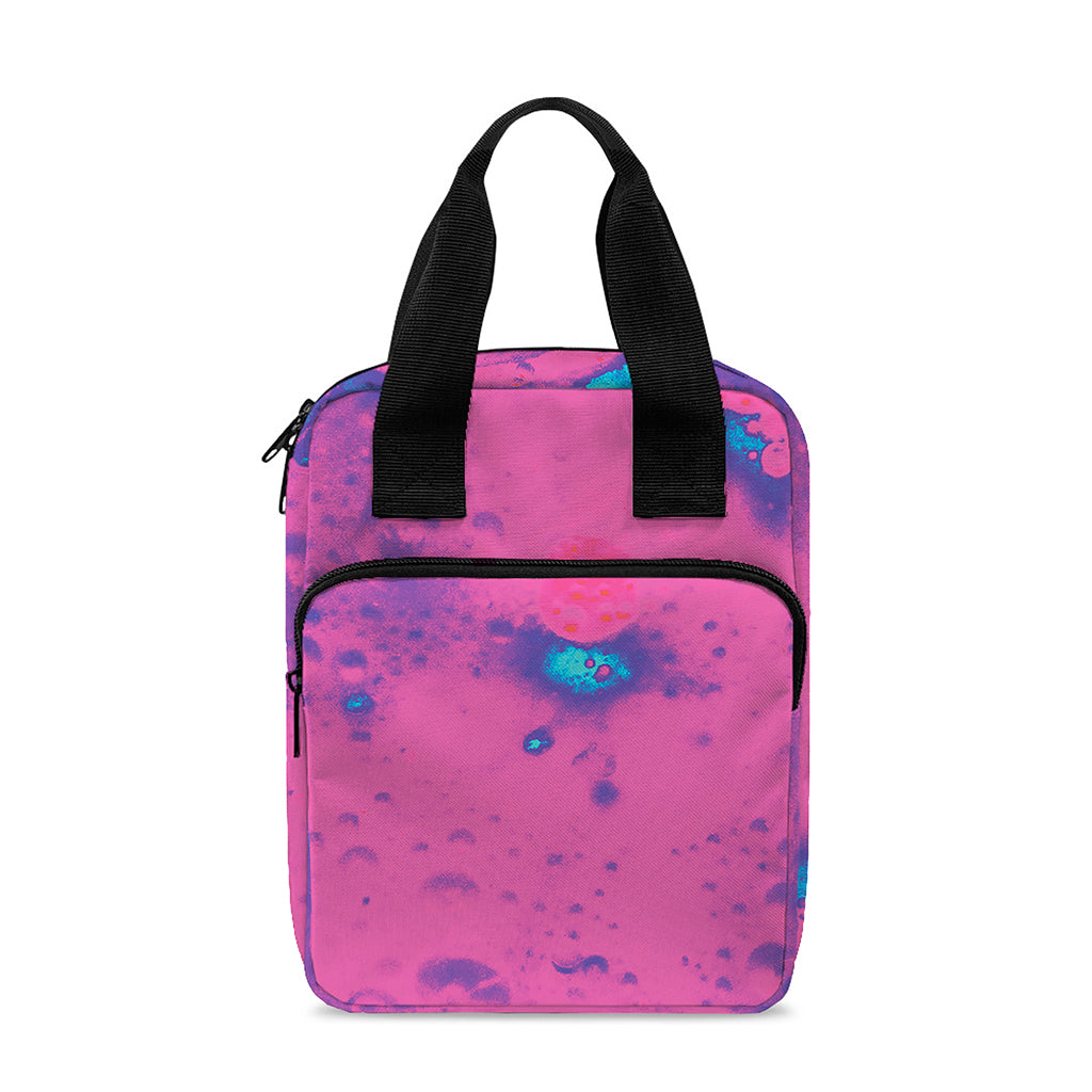 Pink And Blue Acid Melt Print Bible Tote Bag