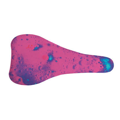 Pink And Blue Acid Melt Print Bicycle Seat Cover