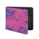 Pink And Blue Acid Melt Print Bifold Wallet