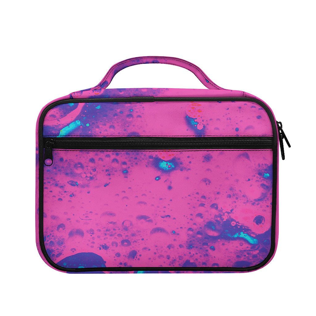 Pink And Blue Acid Melt Print Briefcase Bible Bag