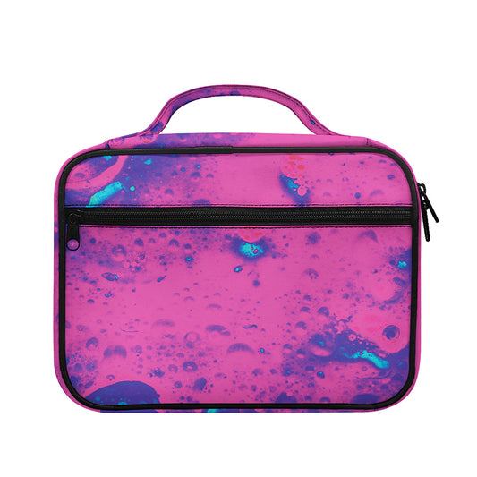 Pink And Blue Acid Melt Print Briefcase Bible Bag