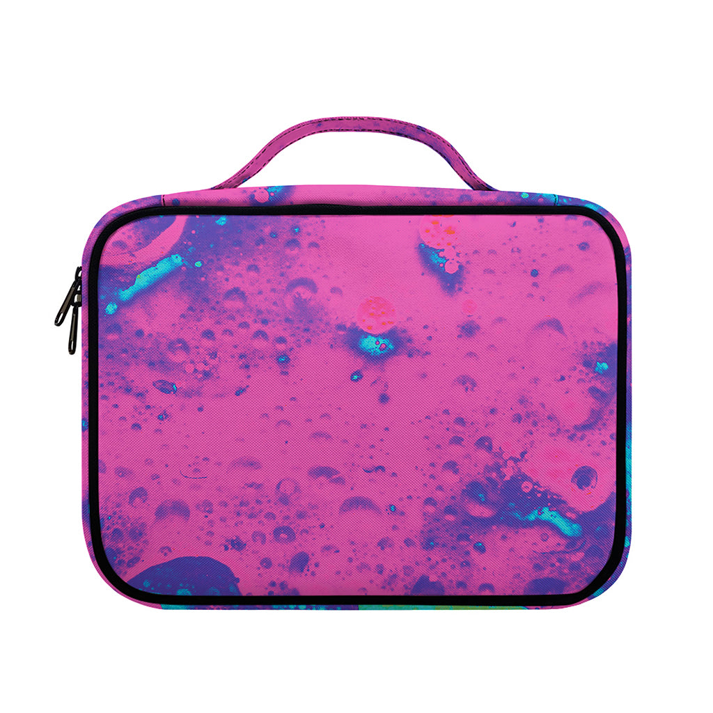 Pink And Blue Acid Melt Print Briefcase Bible Bag