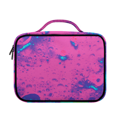 Pink And Blue Acid Melt Print Briefcase Bible Bag