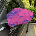 Pink And Blue Acid Melt Print Car Side Mirror Covers