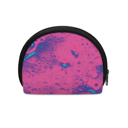 Pink And Blue Acid Melt Print Coin Purse