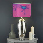 Pink And Blue Acid Melt Print Drum Lamp Shade