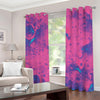 Pink And Blue Acid Melt Print Extra Wide Grommet Curtains