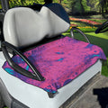Pink And Blue Acid Melt Print Golf Cart Seat Cover