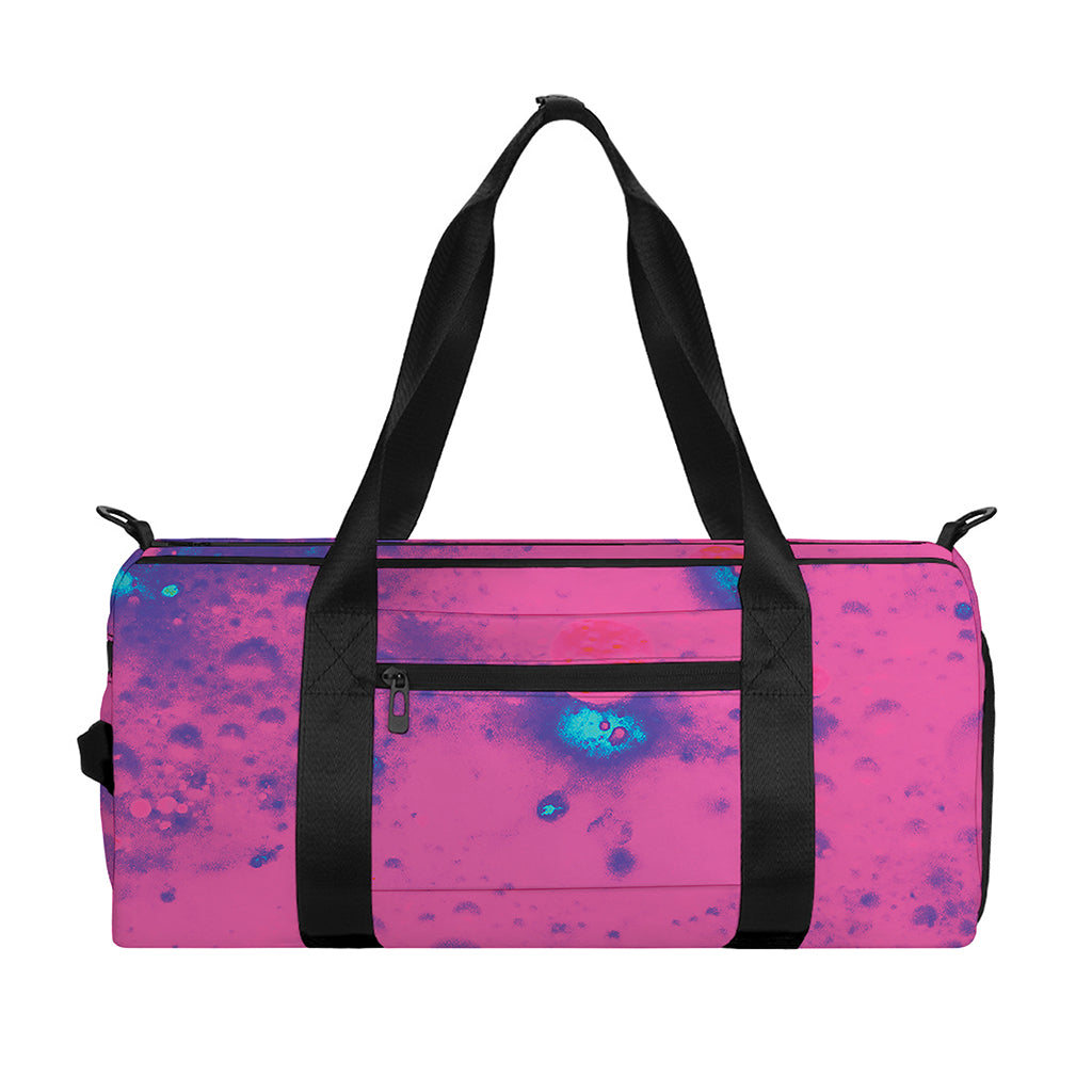 Pink And Blue Acid Melt Print Gym Bag