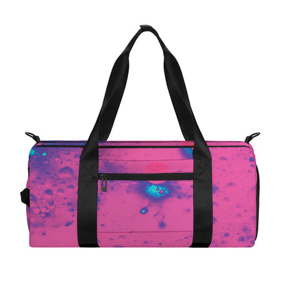 Pink And Blue Acid Melt Print Gym Bag