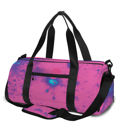 Pink And Blue Acid Melt Print Gym Bag