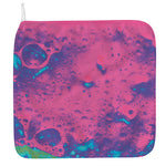 Pink And Blue Acid Melt Print Hand Towel