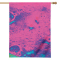 Pink And Blue Acid Melt Print House Flag